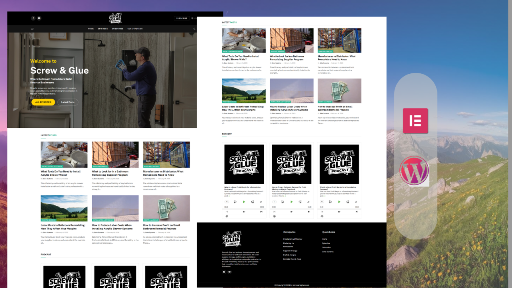 Professional Blog & Podcast Platform-sadbinabedin